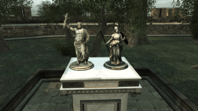Monteriggioni statuettes of Minerva and Jupiter from AC Wiki