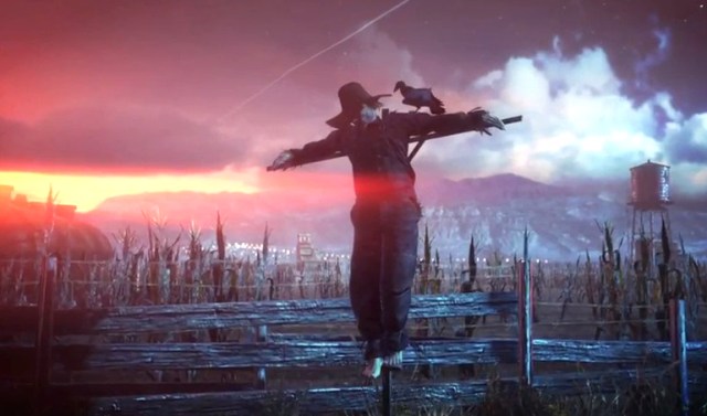 Agent 47 Hanging on Cross from YouTube-IO Interactive channel