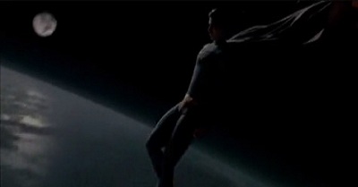 Superman looking at Earth from Space from YouTube
