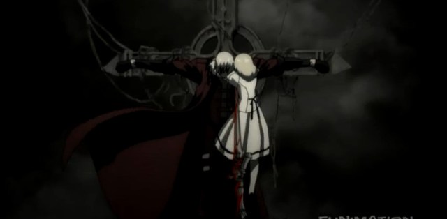 Dante on cross from DMC Anime (2)