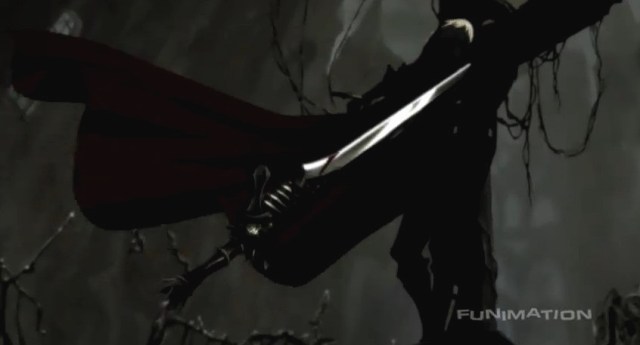 Dante on cross from DMC Anime