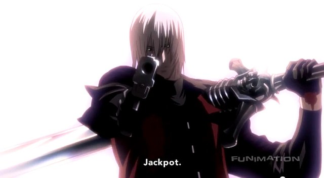 Dante triumphant from DMC Anime #1