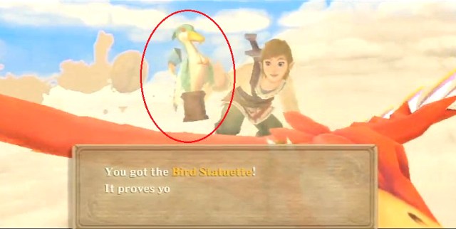 A better view of the Bird Statuette