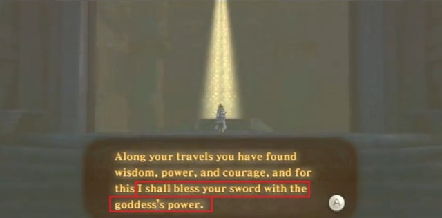 Skyward Sword Zelda is the goddess statements 2 from YouTube (3)