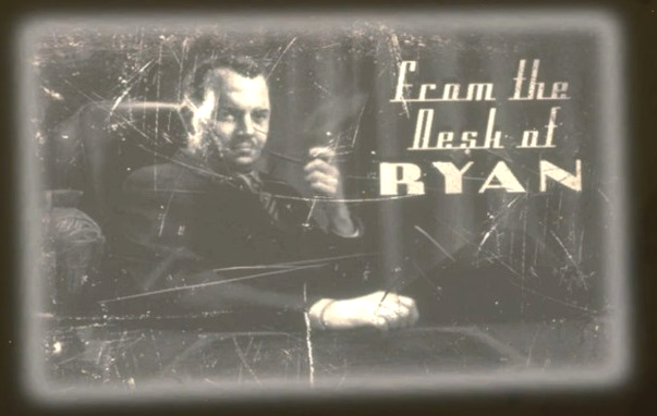 "I am Andrew Ryan, and I am here to ask you a question. Is a man not entitled to the sweat of his brow?"