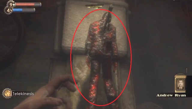 BioShock Hanging corpse of Ryan's enemy from YouTube