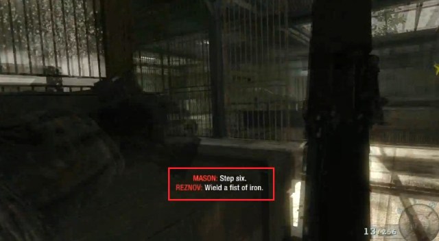 CoD Black Ops step 6-wield a fist of iron statement and execution (1)