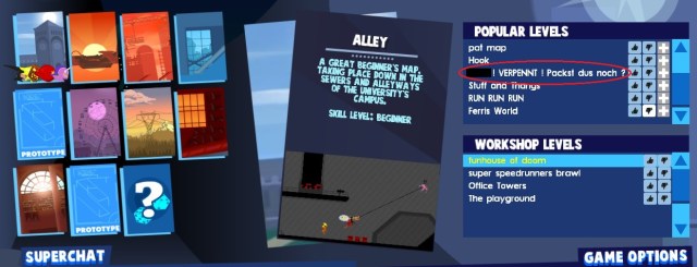 Inappropriate user-created File Names from SpeedRunner