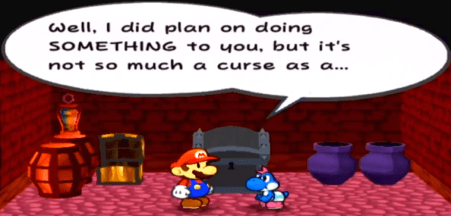 Chest #3: "Well, I did plan on doing SOMETHING to you, but it's not so much a curse as a..."