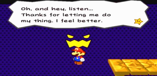 Demon #4: "Oh, and hey, listen... Thanks for letting me do my thing. I feel better."