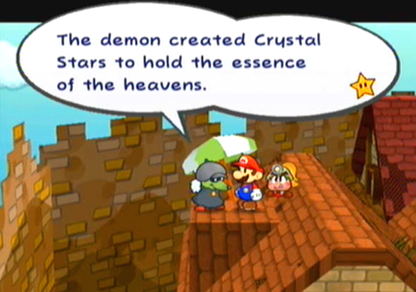"The demon created Crystal Stars to hold the essence of the heavens."