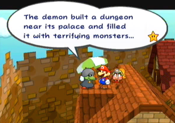 "The demon built a dungeon near its palace and filled it with terrifying monsters..."