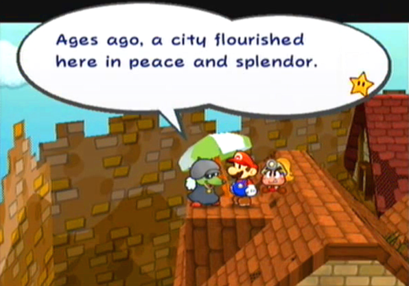 "Ages ago, a city flourished here in peace and splendor."