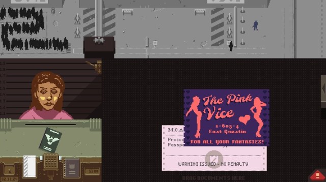 The Pink Vice business card...